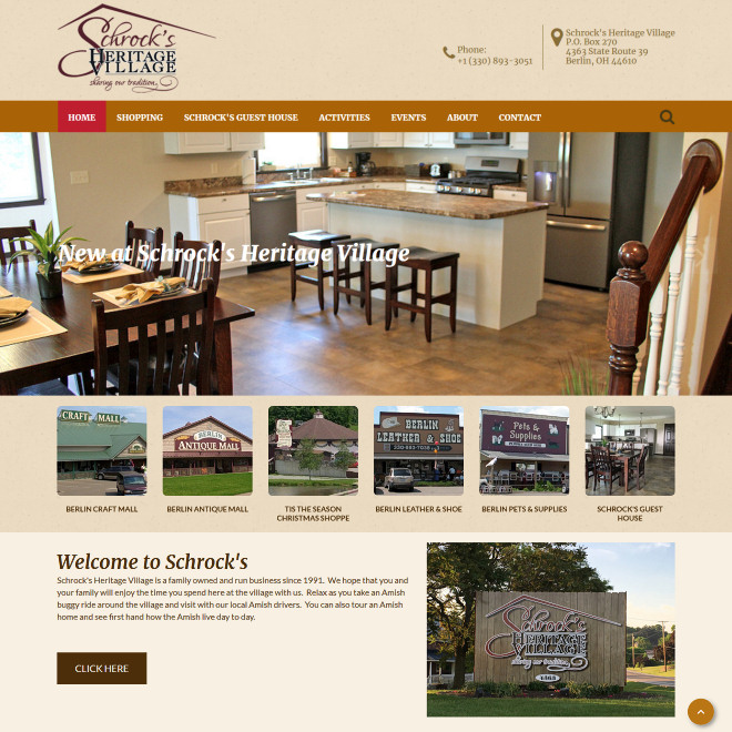 Schrock's Heritage Village is a family owned and run business since 1991.